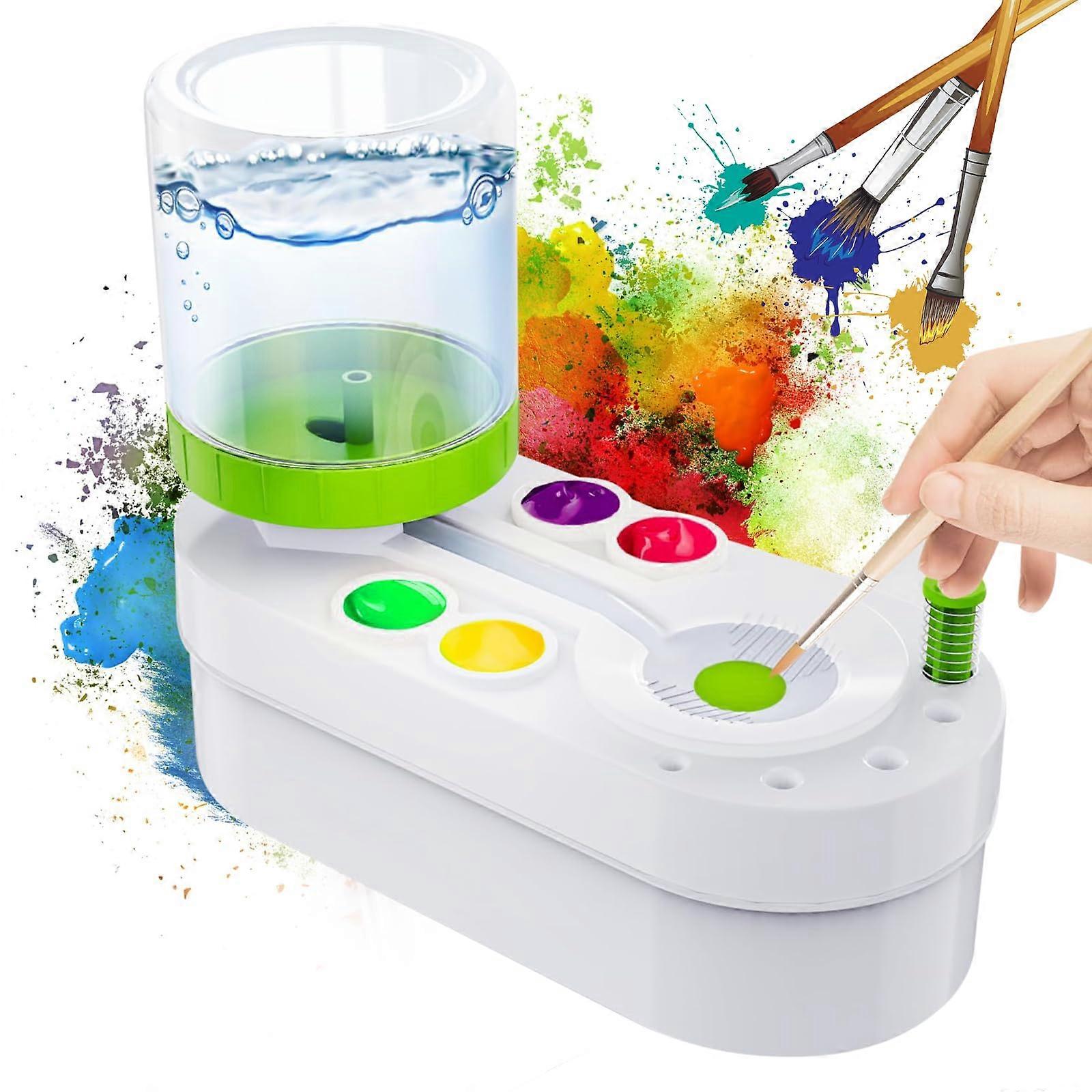 Automatic Brush Rer with Flowing Water Circuit for Acrylic, Watercolour Painting