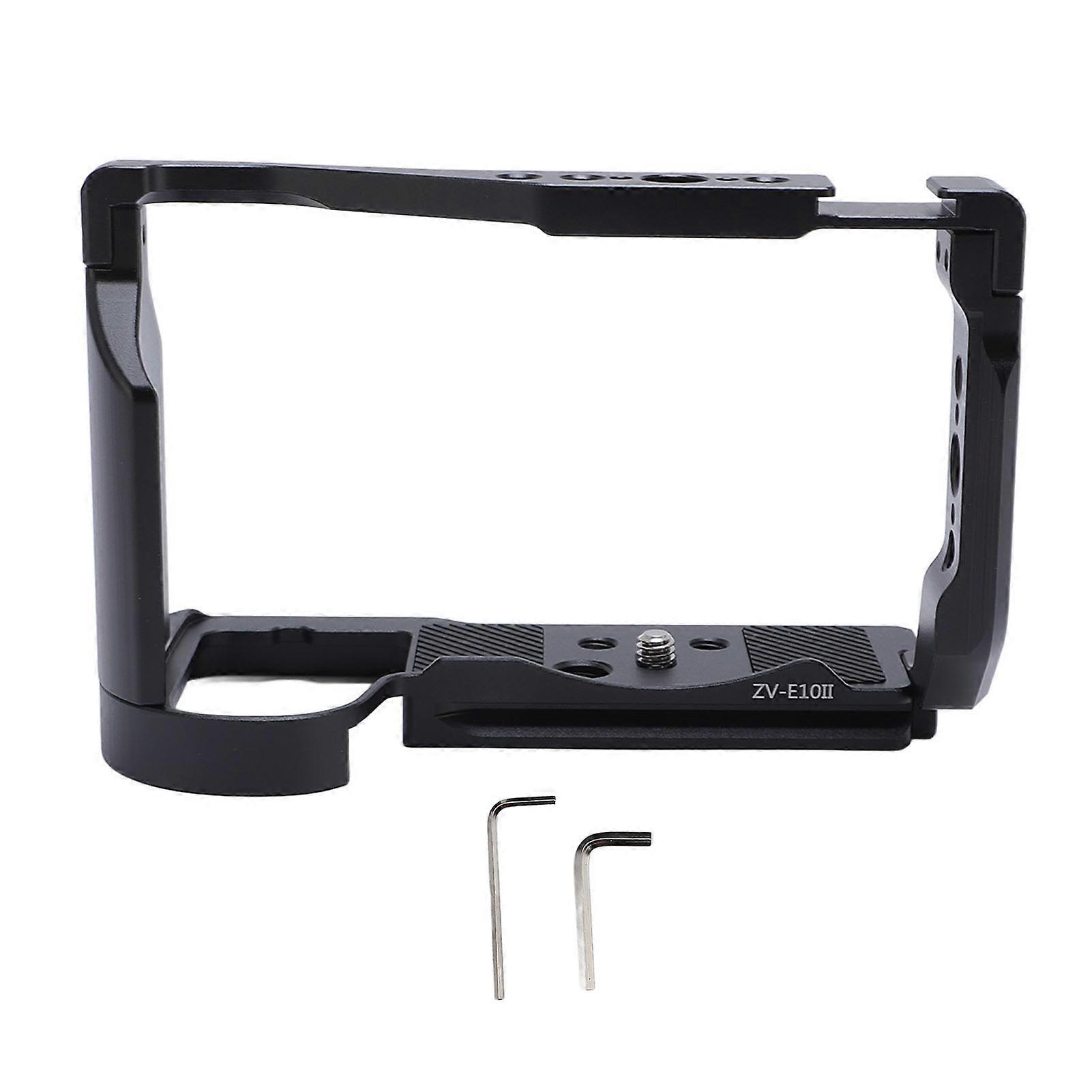 Aluminum Camera Cage for ZV E10II - Arca QR Plate, Compatible with RS2/RS3/RS4 Stabilizers