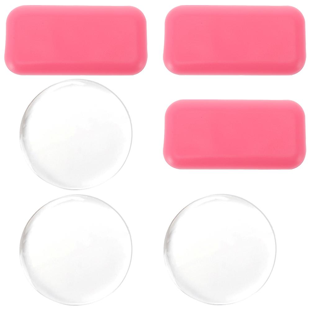 Eyelash Pillow Silicone False Eyelash Pads for Daily Use Pink 11x5.5cm Durable 6Pcs