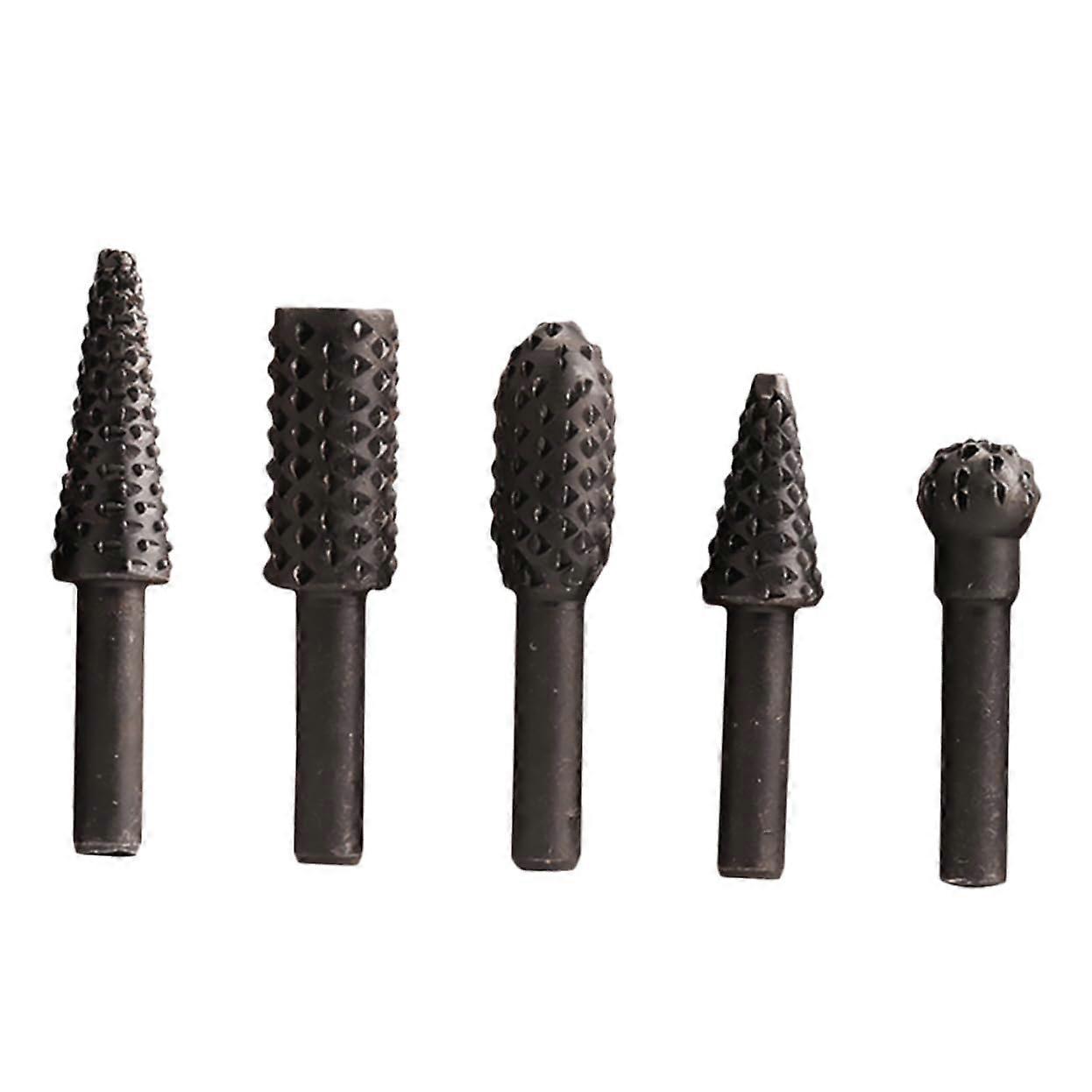 5piece rotary file made of highquality material for wood carving, durable, rustresistant for precise craft DIY projects