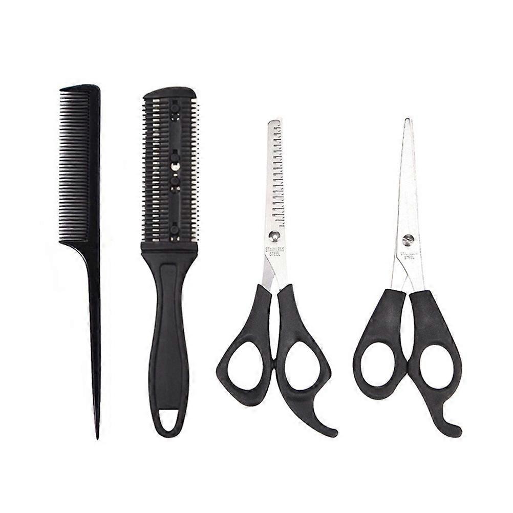 Multi Function Hair Care Comb Scissors Comb Set Barber Cutting 17 5cm Ergonomic Design 4Pcs
