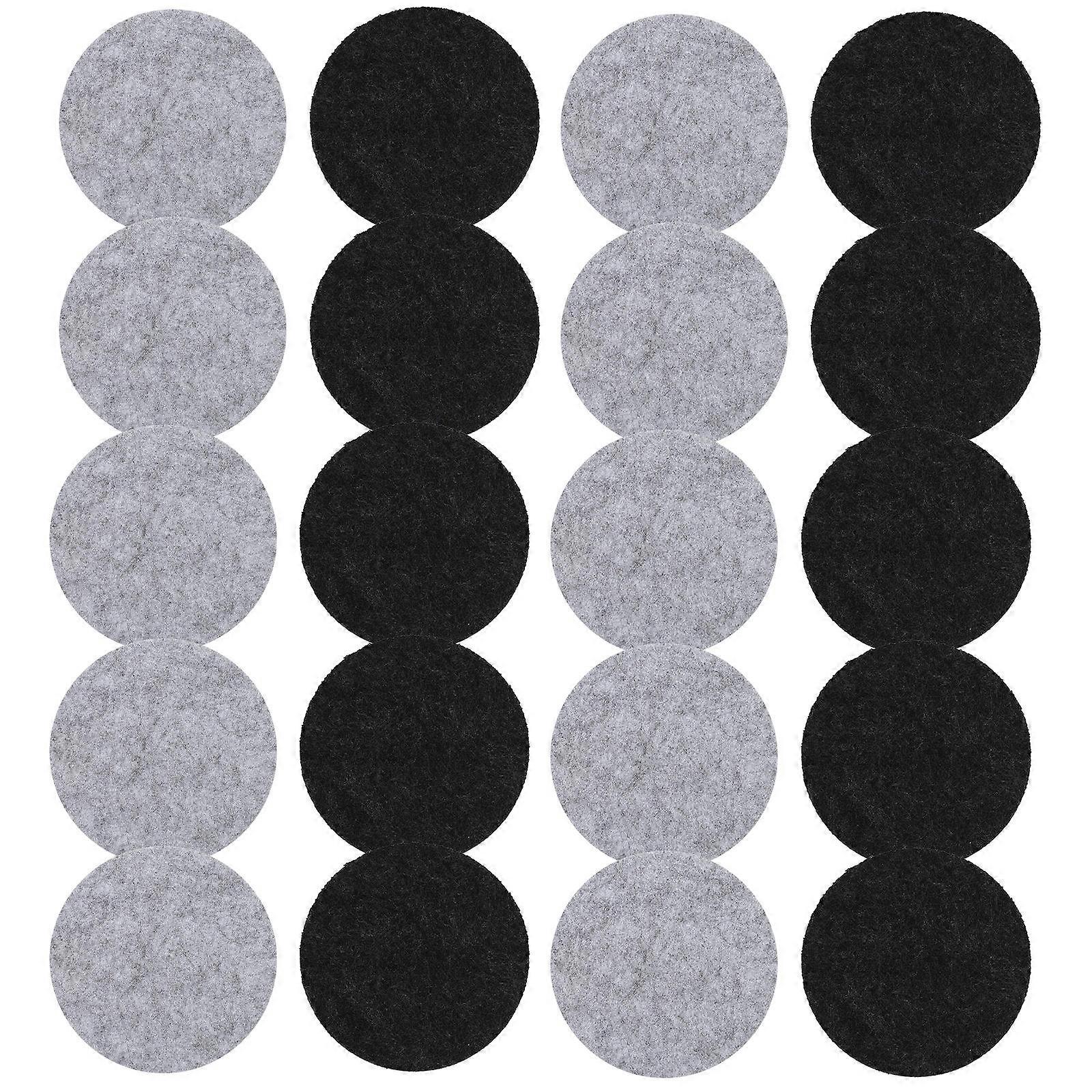 20pcs Felt Coasters Set, Heat Insulating Round Cup Mats for Home Decor, Versatile Table Mats for Drinks, Bowls, and Tableware Protection