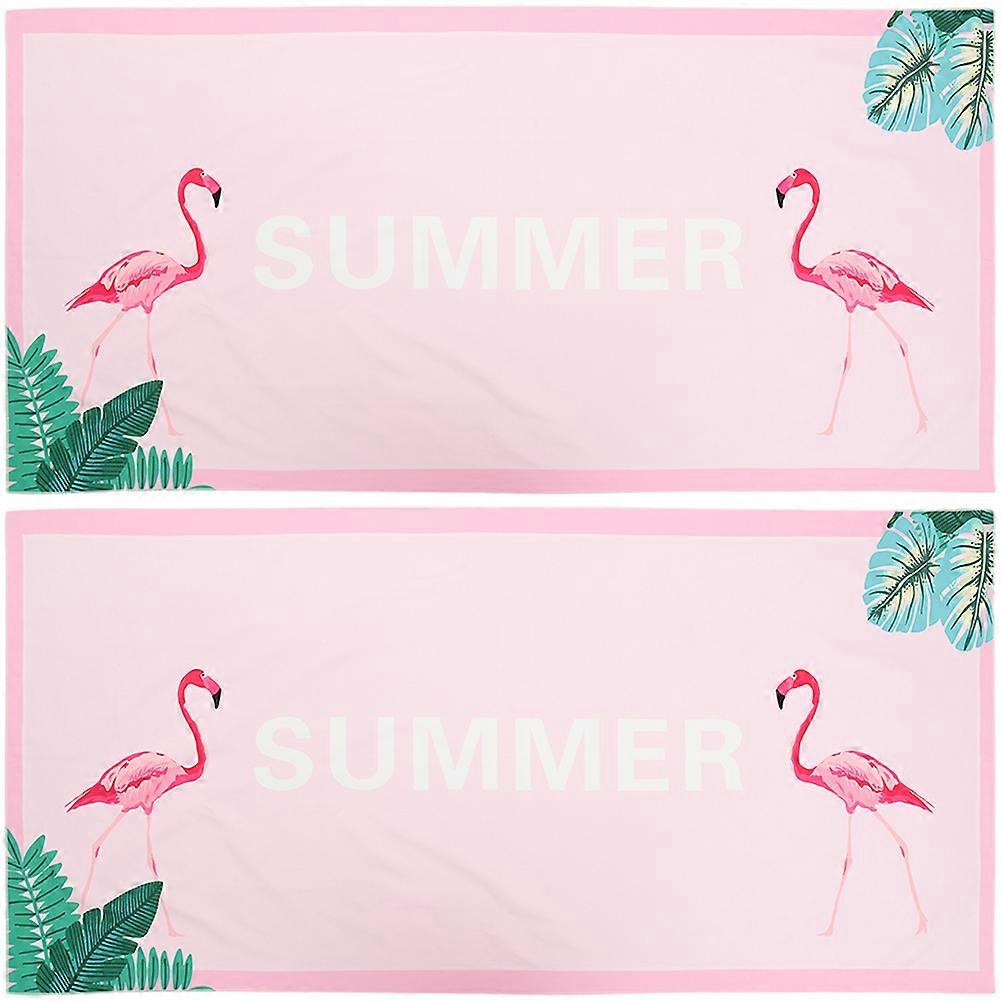 Fast Drying Beach Towel Microfiber Oversize Beach Towel Quick-Dry Absorbent Pool Gym 2Set