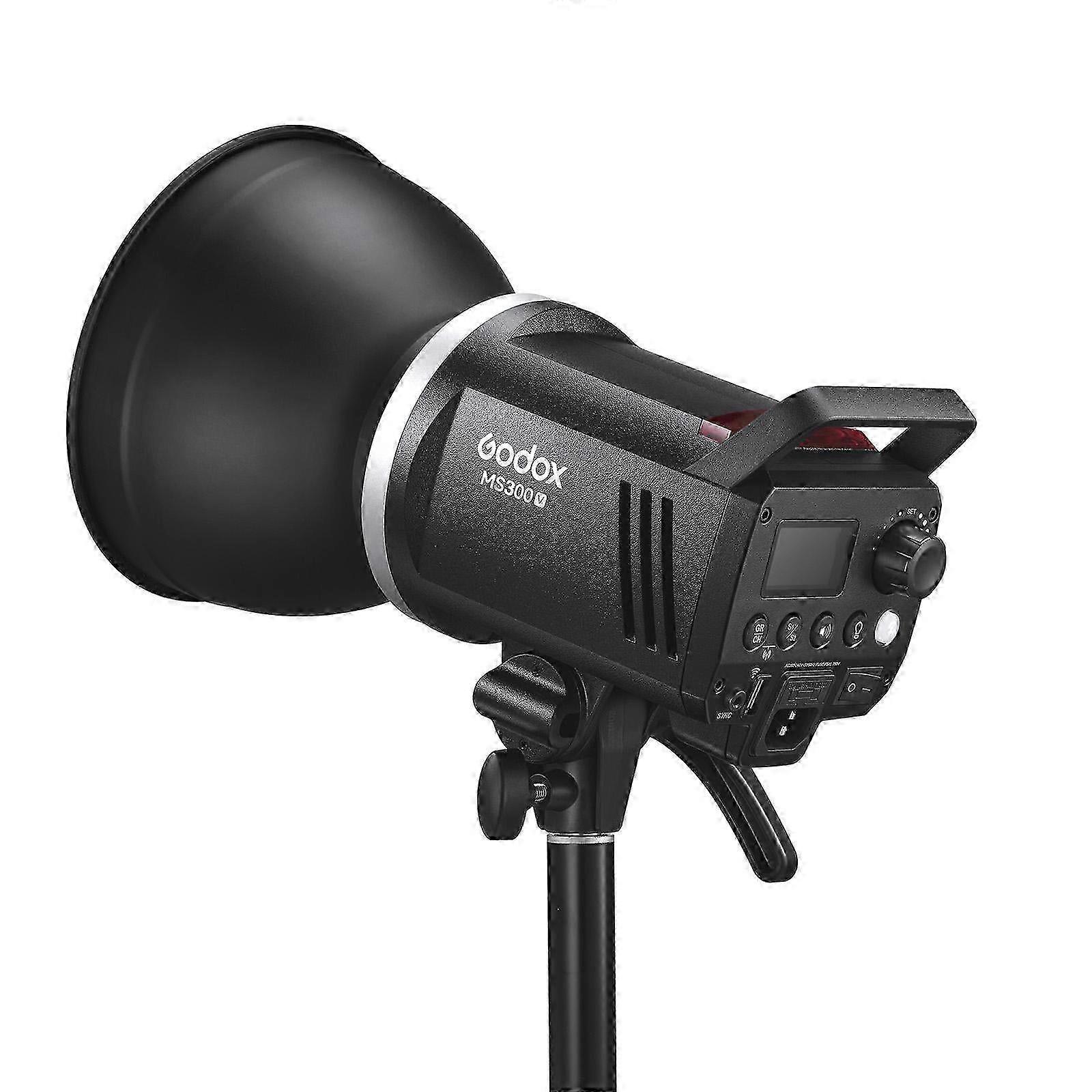(Eu Plug) Godox Ms300-v Studio Flash Light 300ws Bowens Mount Strobe Light With Lamp Cover