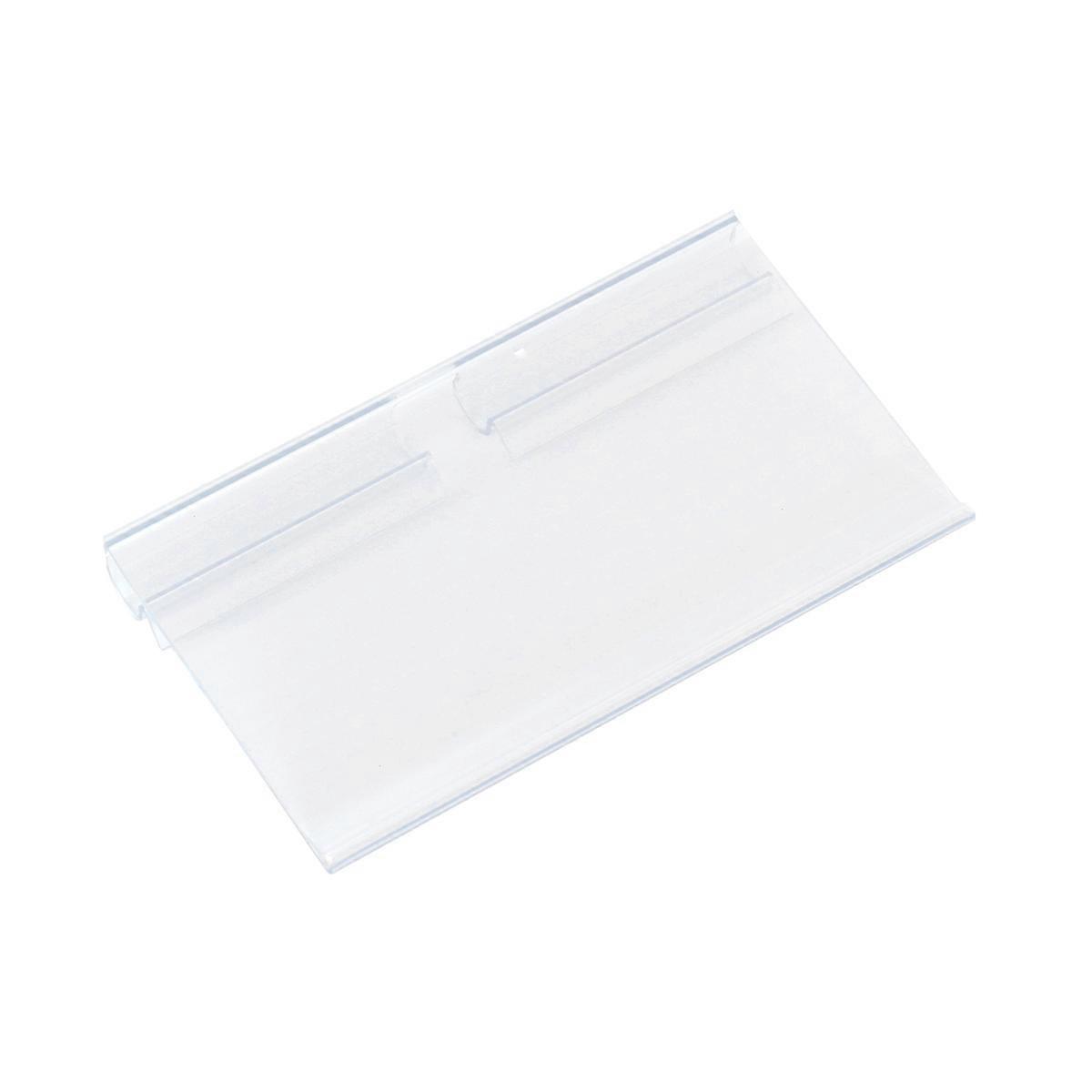 Supermarket Shelf Tag Transparent Price Tag for Retail Store Merchandise Signs 100Pcs