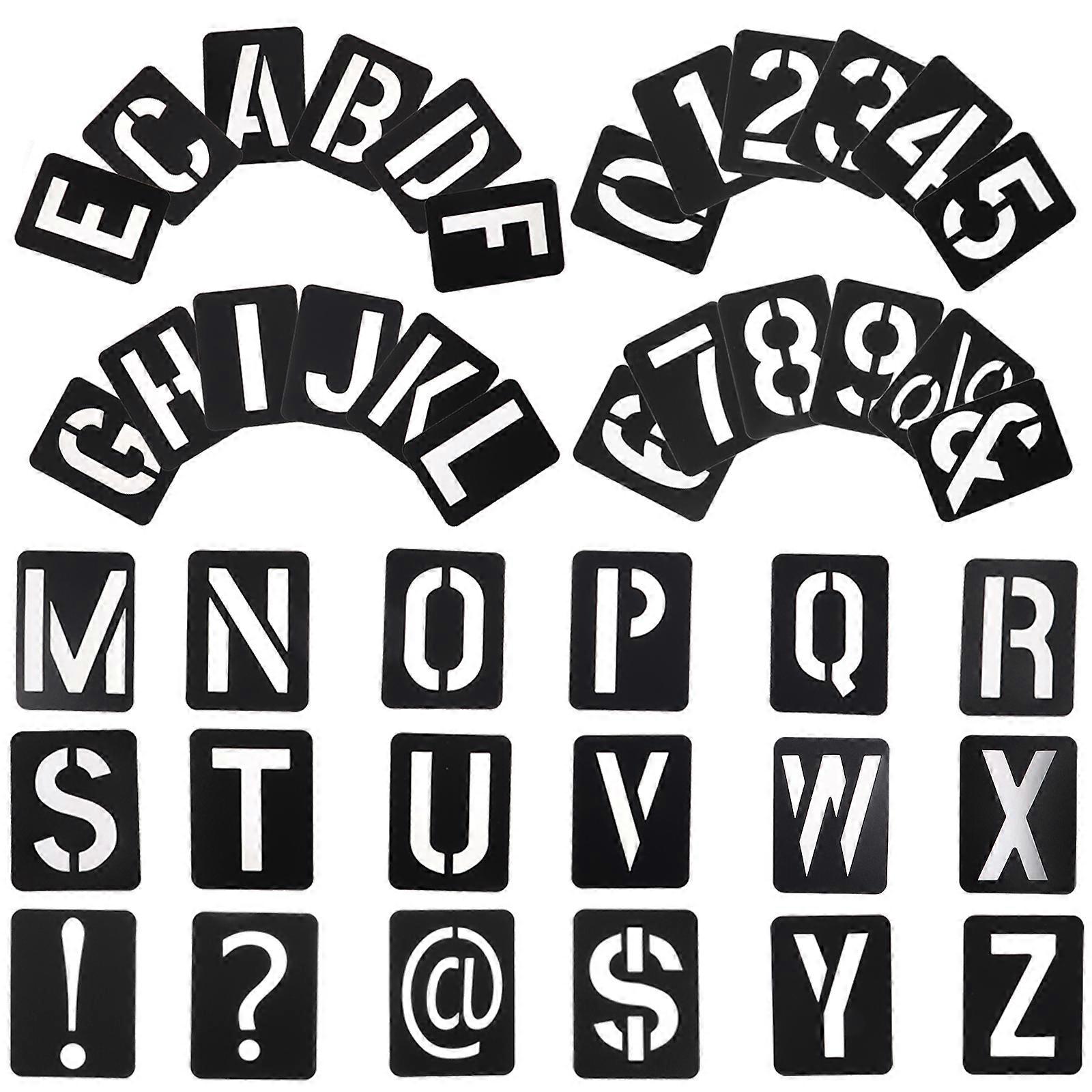 Number Stencils Letter Stencils For Craft Creation DIY Enthusiasts 1Set