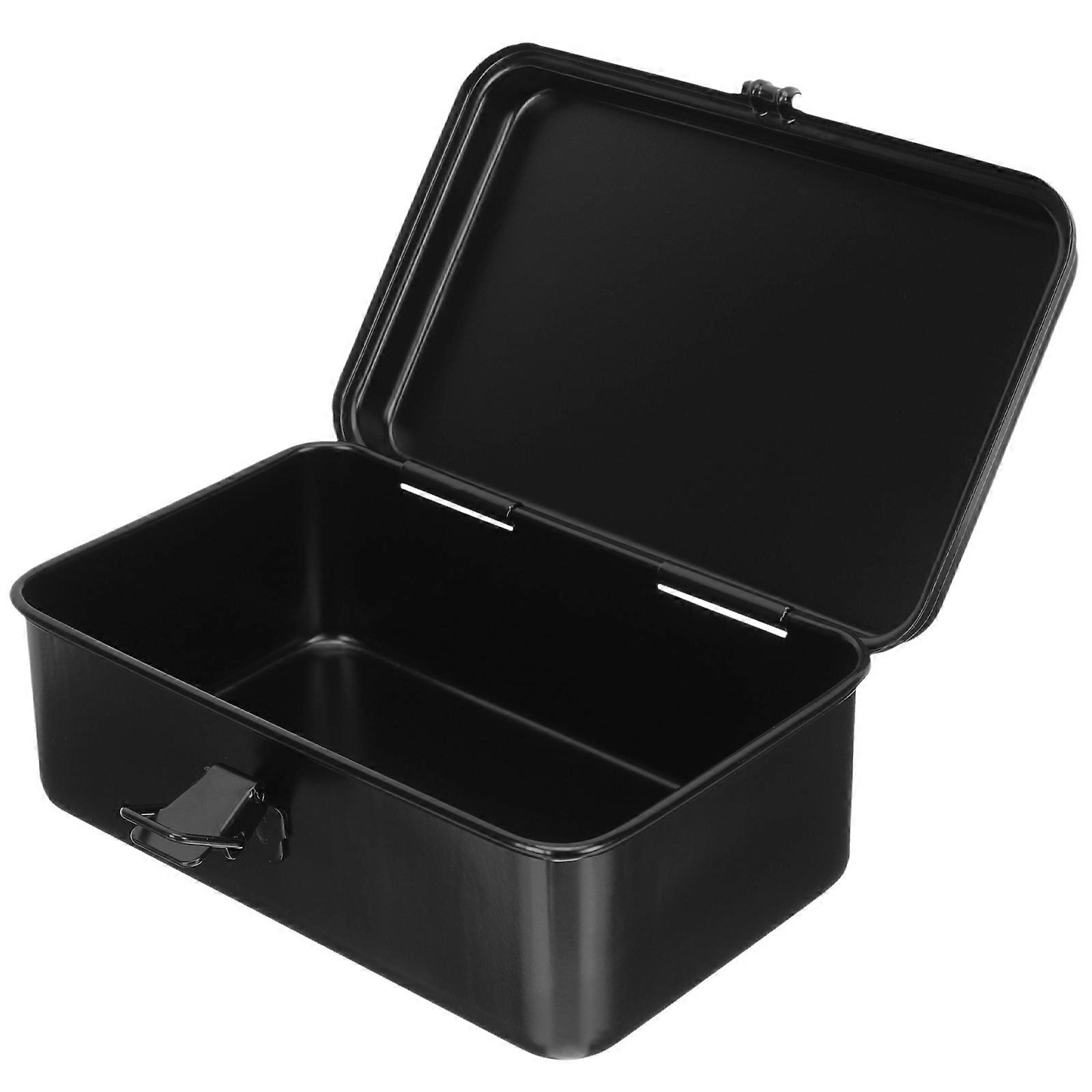 Iron Sheet Tool Box Organizer Storage Case Small Tool Box Home Garage Workshop 1Set