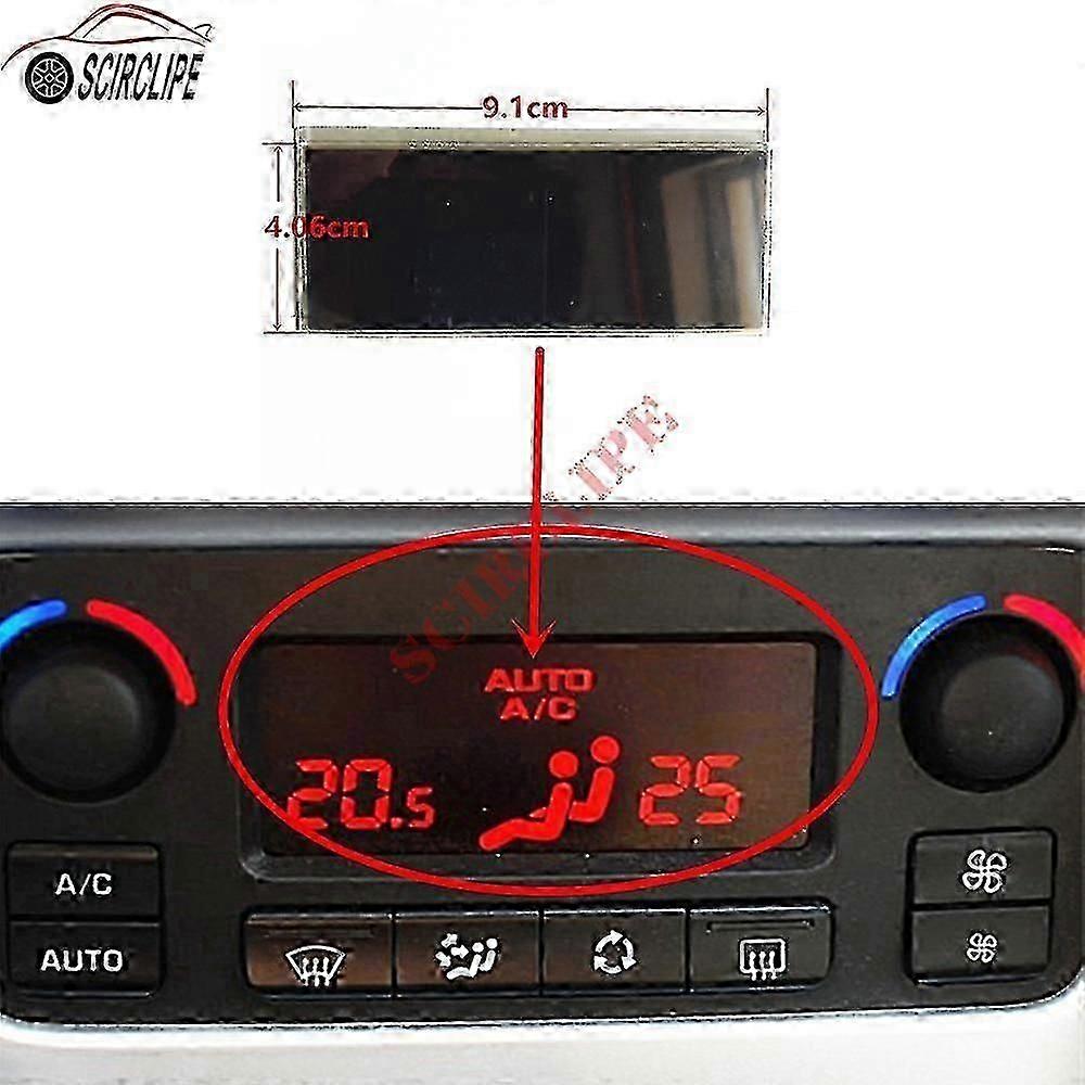 Auto Acc LCD-scherm Module Display Monitors Pixel Reparatie Rode Achtergrond Airconditioning Informatie Scherm Voor Peugeot 207