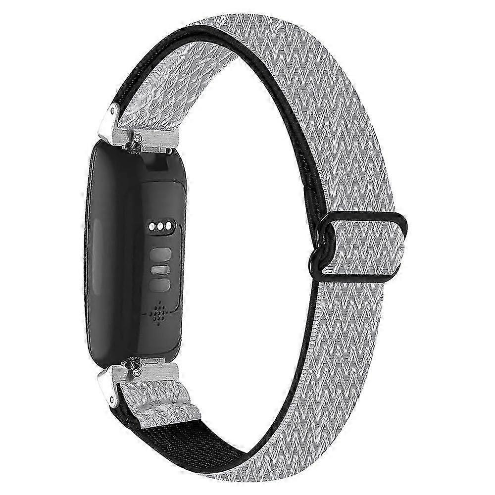 For Fitbit Inspire 3 Wave Shape Woven Nylon Smart Watch Band Replacement Wrist Strap