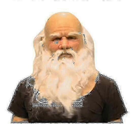 クリスマスマスクサンタクロースフルヘッドラテックスマスクフェイスヒューマンマスクコスプレ-new Szjr