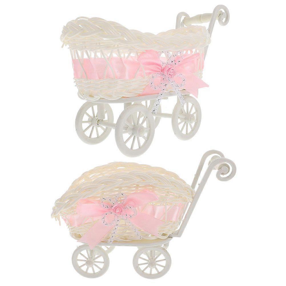 2 stuks cart ontwerp opbergmand snoep houder baby douche bruiloft feest cadeauhouder