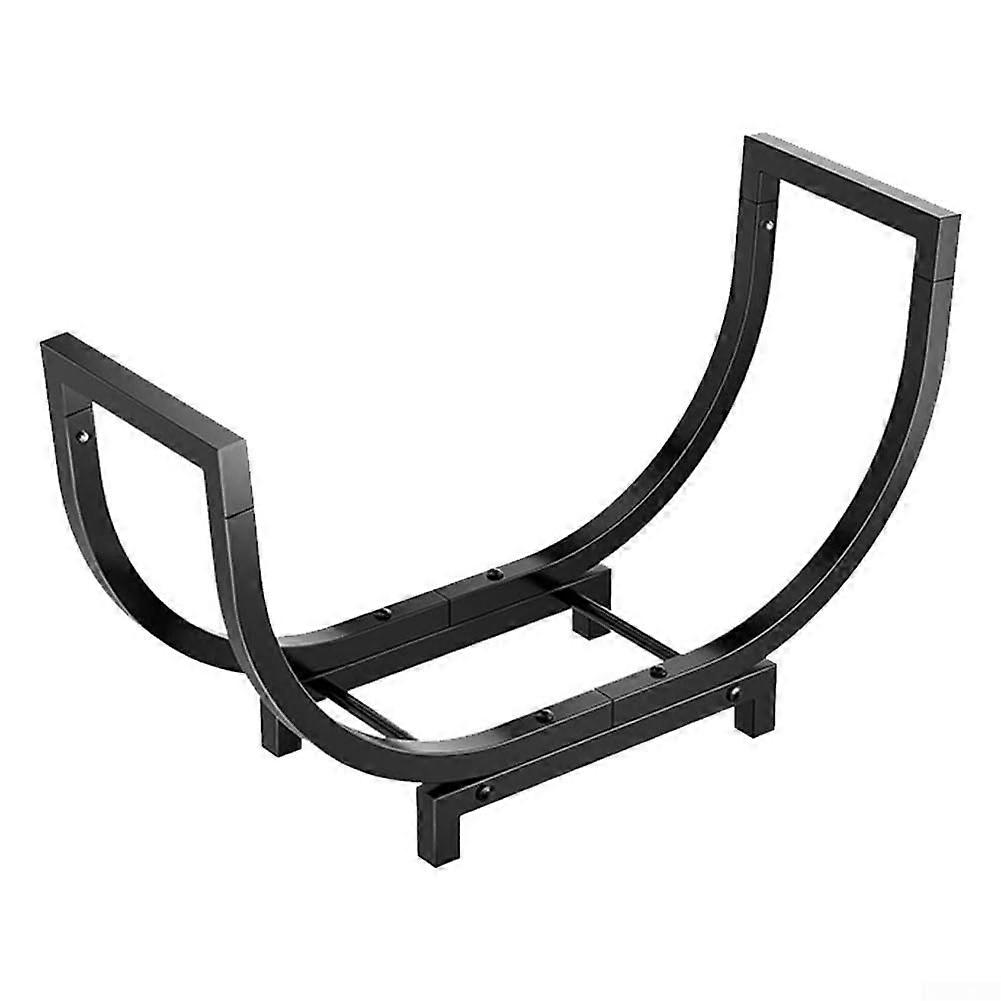 Spacesaving firewood holder, 61 cm, holds your logs neatly with style.