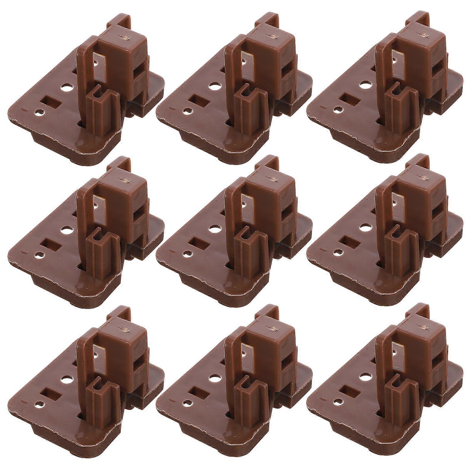 Drawer Track Repair Kit Versatile Usage For Diy Enthusiasts Light Brown 10Sets