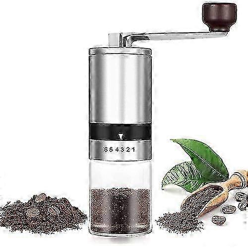 Manual Coffee Grinder, Adjustable 6 Levels, Adjustable Hand Grinder With Ceramic Burr, Suitable For Home, Office Or Travel 2025