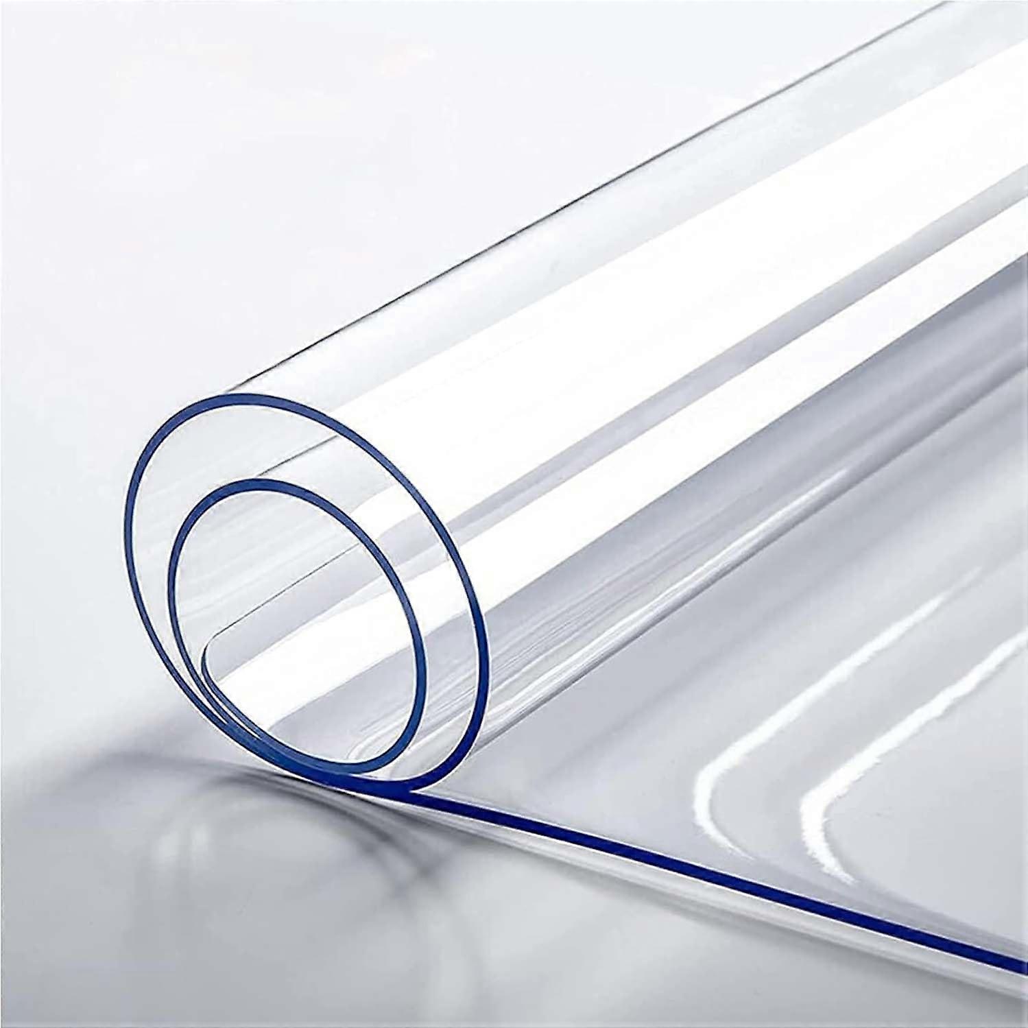 Clear Tablecloth Protector, Protection, Thick Clear Tablecloth Protector, Can Be Cut to Size, Easy to Clean, Scratch Resistant Ref: 4990