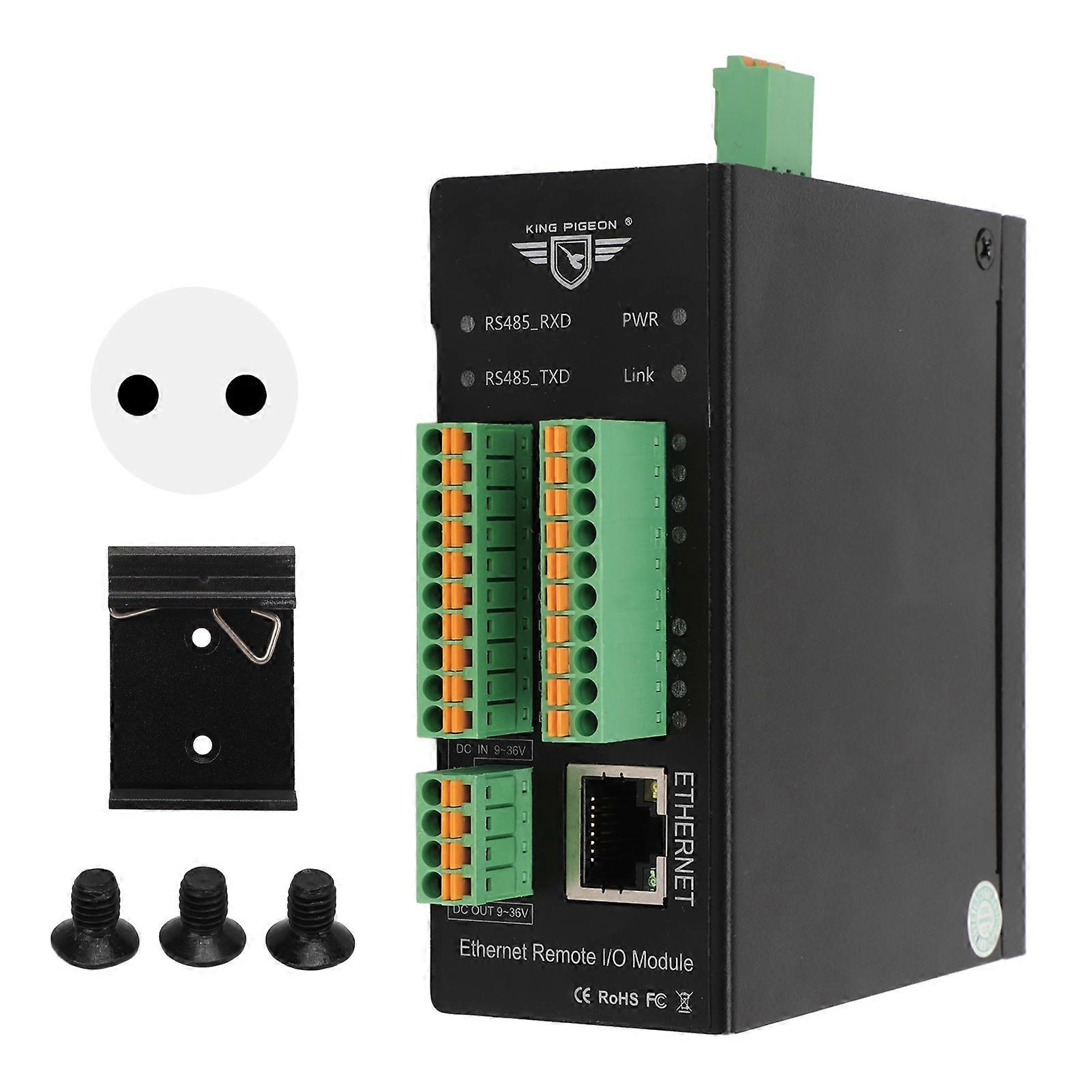 M410T 16 DIN Ethernet Remote I/O Module Transmission Data Acquisition Module for Modbus