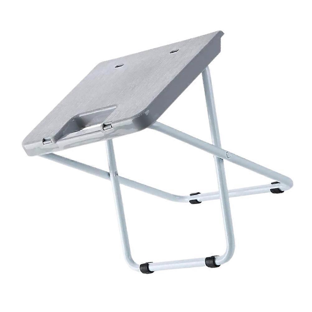 Folding Stool Portable Chair Simple Design For Adults Traveling Rectangular Shape PP And Iron Material 1Pcs