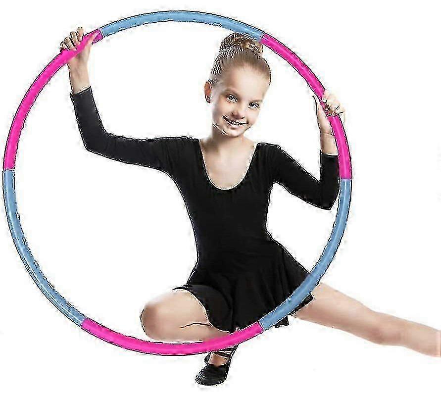 Gyermek fitnesz hula karika, kivehető családi hula karika kék és rózsavörös színben