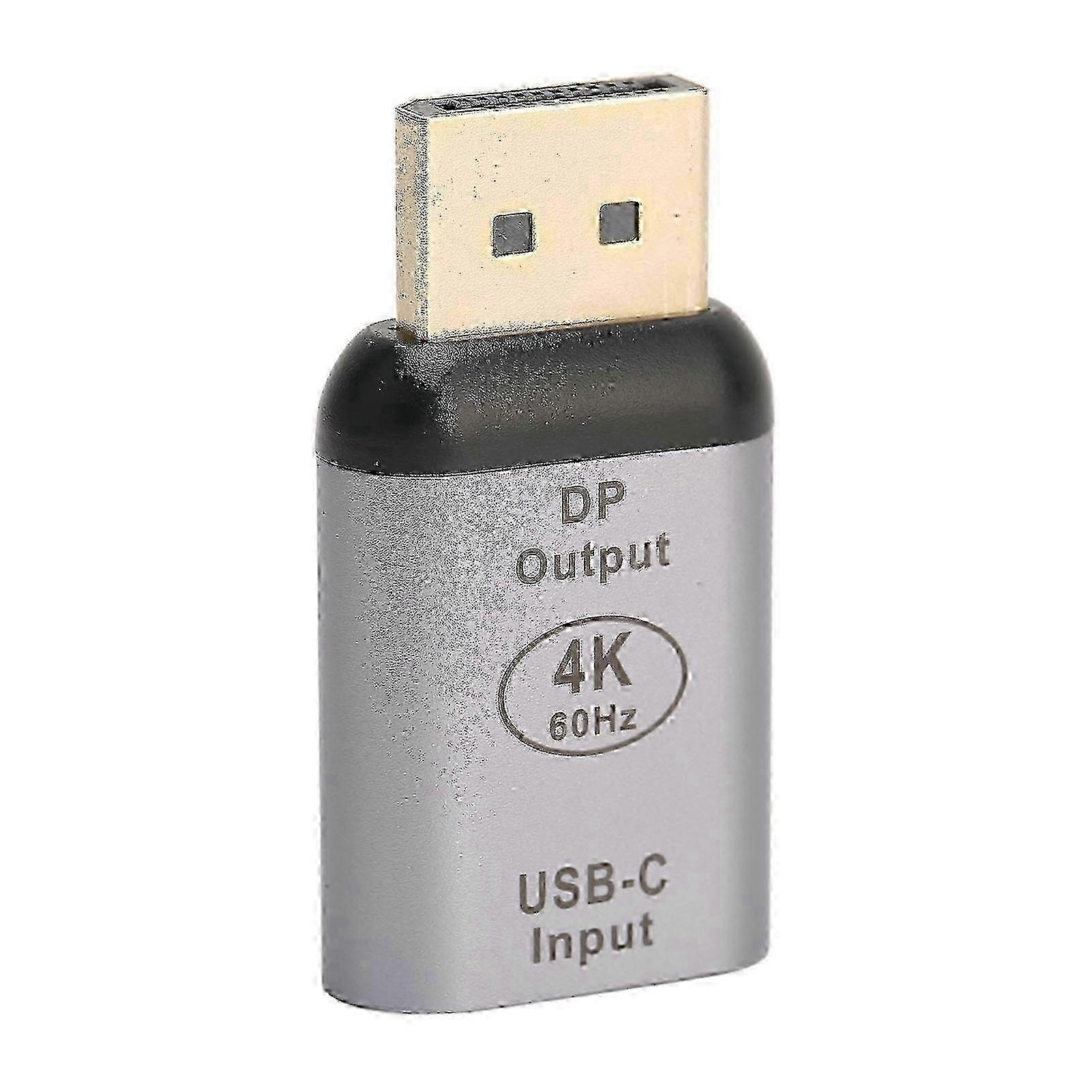 USB C to DisplayPort Adapter 4K 60Hz Plug and Play Compact Portable DisplayPort Adapter for Win for Android for OS X SZRH A-M