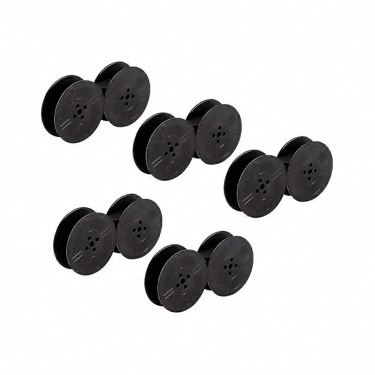5pcs Typewriter Ribbon Twin Spool Replacement Pack Compatible with Most Typewriters