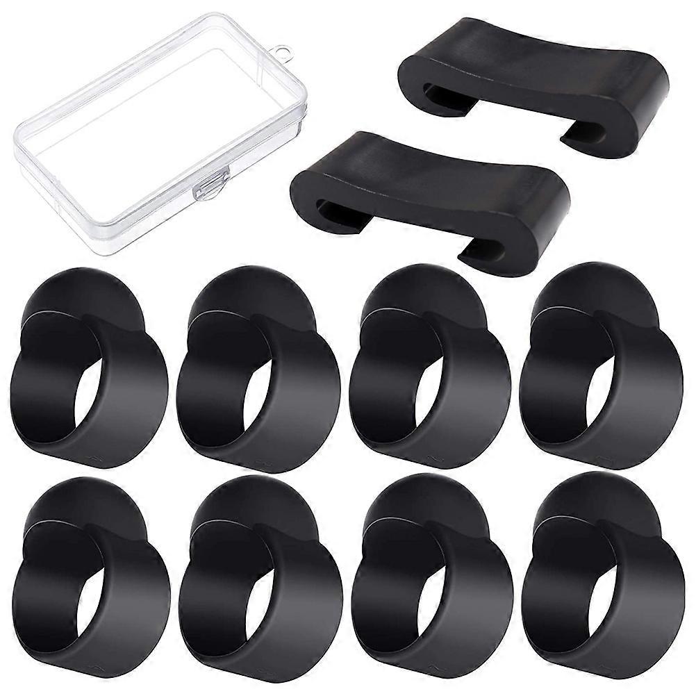 10Pcs Professional Mallet Brackets Finger Picks with Case for Steel Tongue Drum