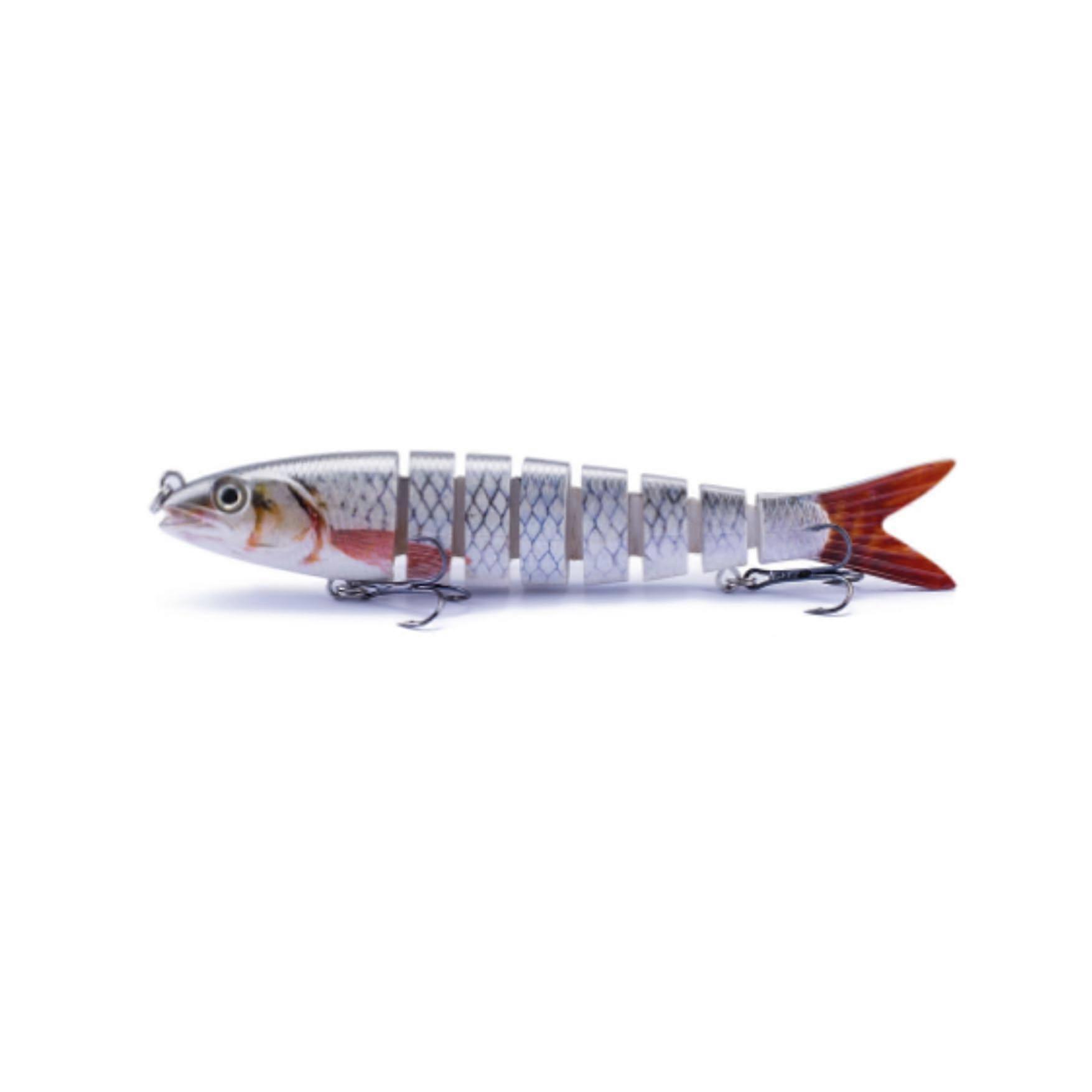 Fishing Lures for Perch, Trout, Crappie, Zander, Lifelike Swimbaits, Slow Sinking Rate, Multiple Joints, Freshwater and Saltwater