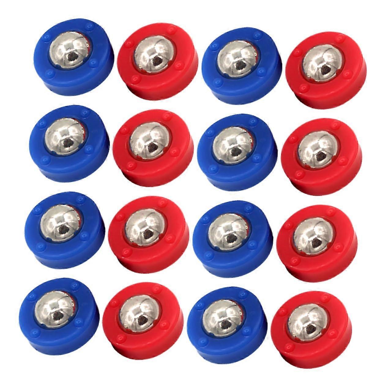Shuffleboard Pucks Set - 20 Pieces Table Accessories with Mini Shuffleboard Wheels for Enhanced Gameplay