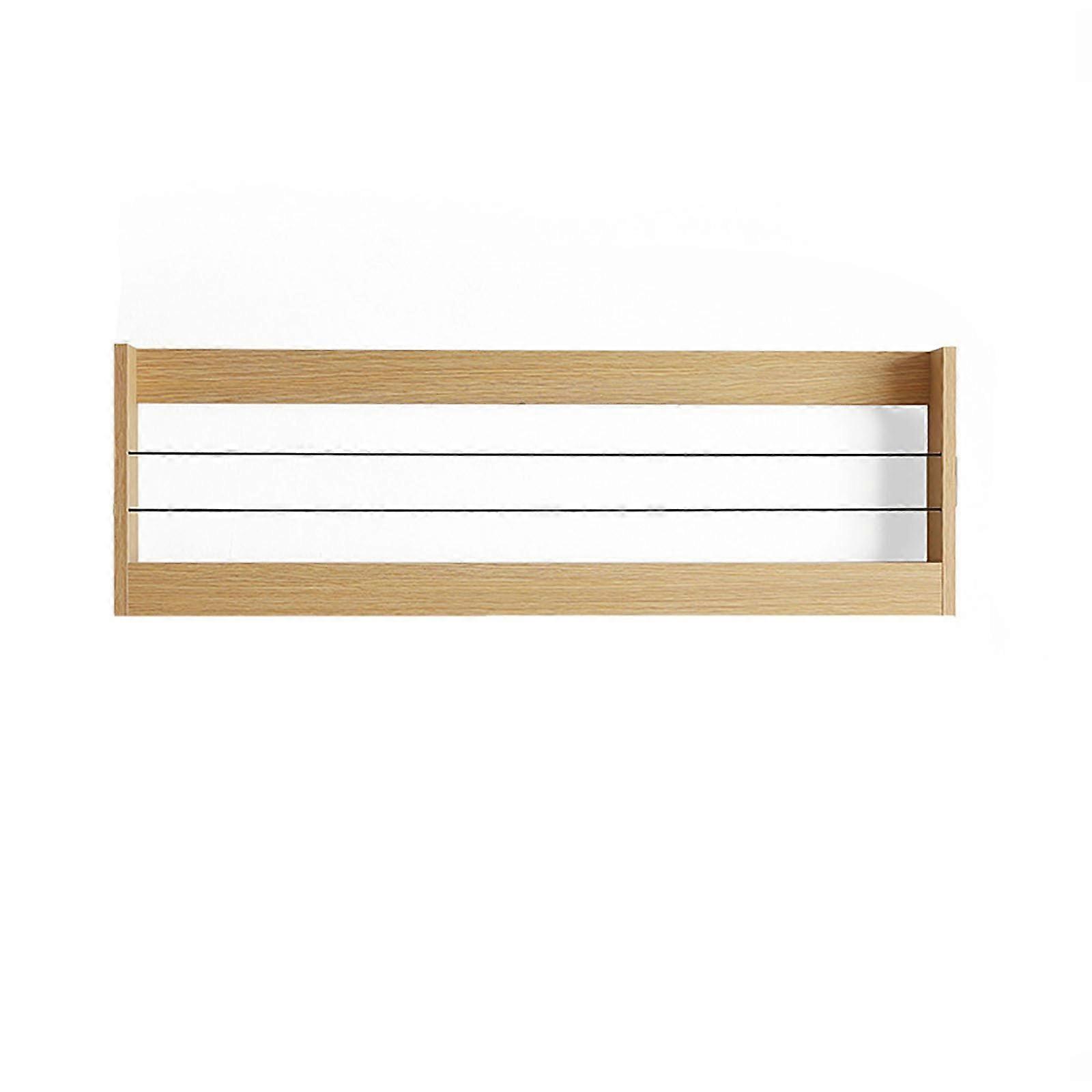 Wooden Wall Hanging Organizer Zine Holder File Newspaper Zines with Label Slot for Office Home Organization