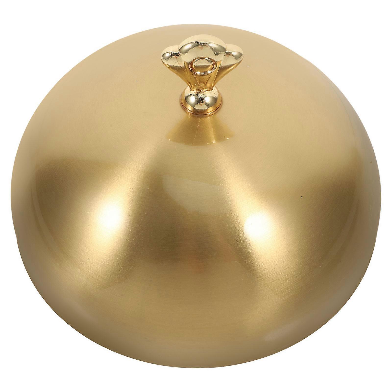 バーベキュー調理用のステンレス鋼ゴールデンフードドーム、頑丈な非磁性設計、ピクニックやプールパーティー用の耐油滴性