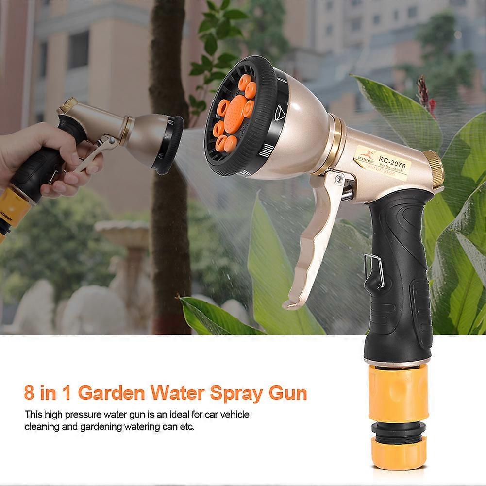 8 in 1 Garden Head Sprayers Garden Water Spray Gun Water Wash Auto Watering Flower