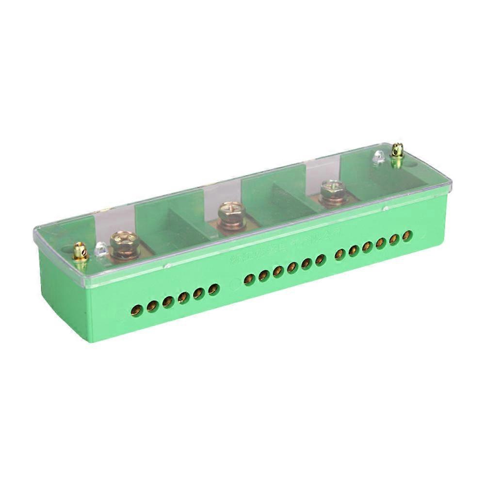 Wire Terminal Block Terminal Block Connector Home Mounted Zero Splitter Wire Terminal Block Homeowners Use 8.1×2.8×1.6in 1Pack