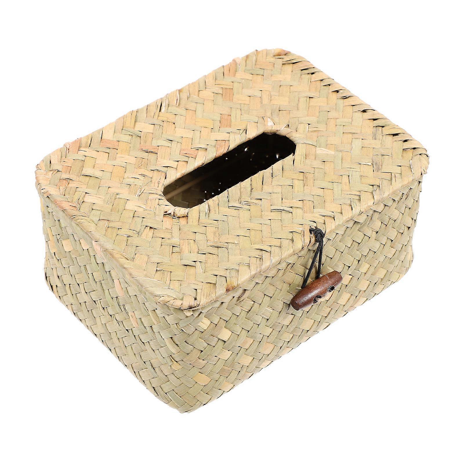 Paper Holder Hotel Use Car Accessory Khaki Color Large Opening Design 17x13x8cm 1Piece