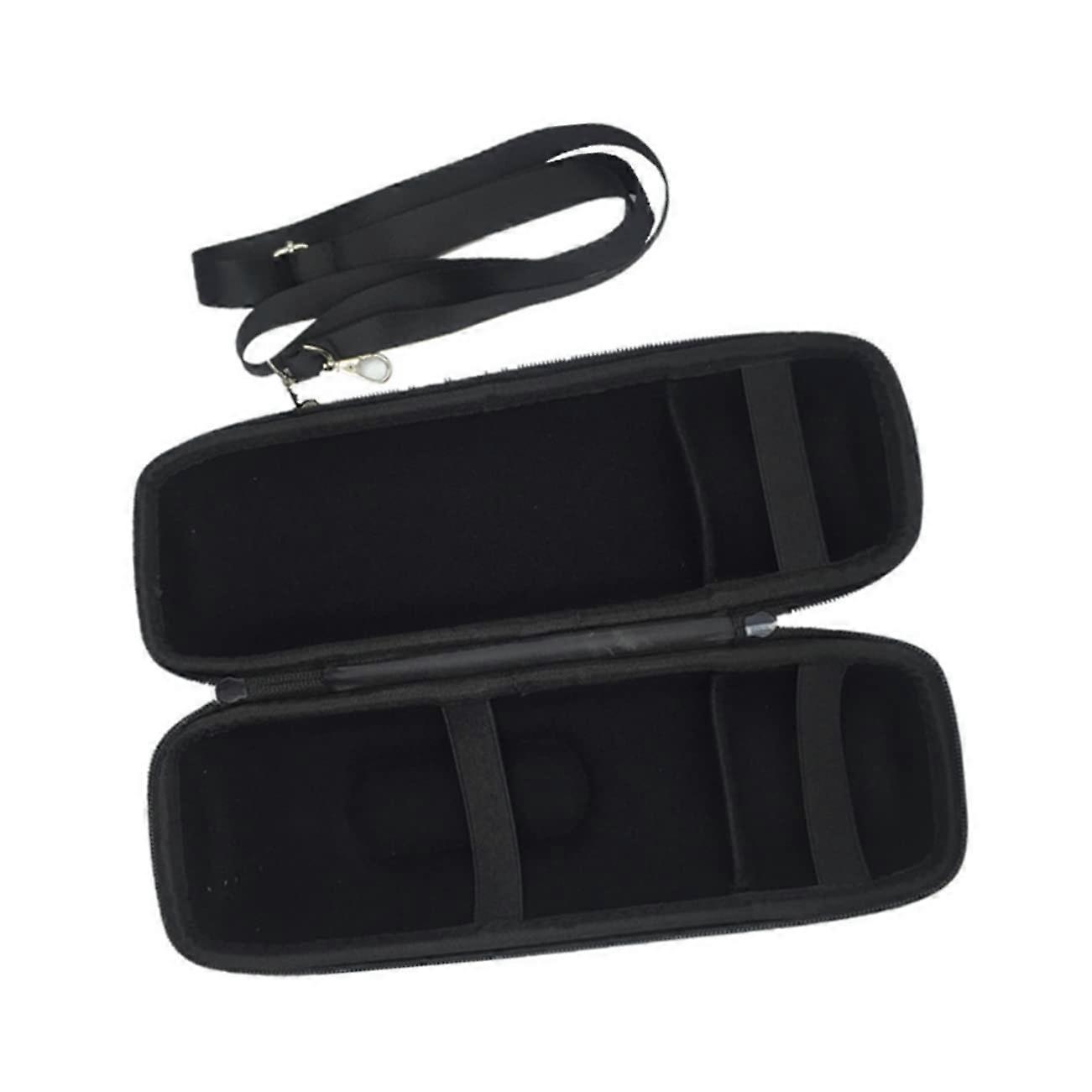 Eva Speaker Storage Bag with Removable Shoulder Strap for Charge Portable - Waterproof Shockproof Electronics Travel Case Black