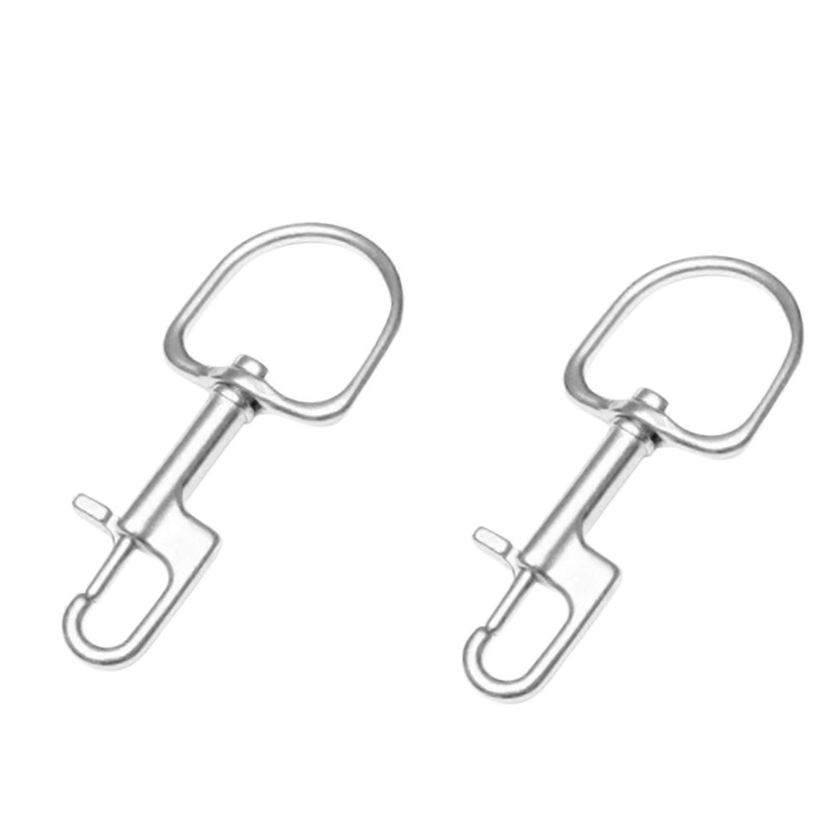 2 stuks 110MM roestvrijstalen duikbout karabijnhaak scuba diving enkelzijdige haak BCD accessoires Div