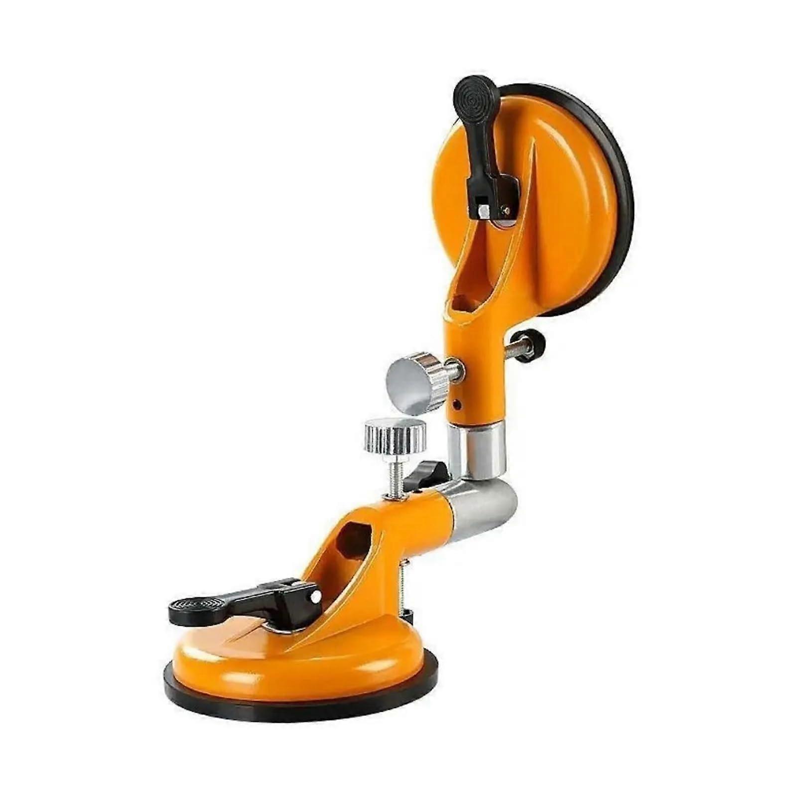 Tile splice device with suction cup, fixed tile, glass, and stone seam setter, double claw, tile leveling tool for lifting large glass, stable lifting