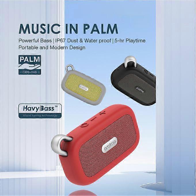 Oraimo OBS-04S PALM Mini HavyBass Portable IP67 Dust&Waterproof Wireless Speaker