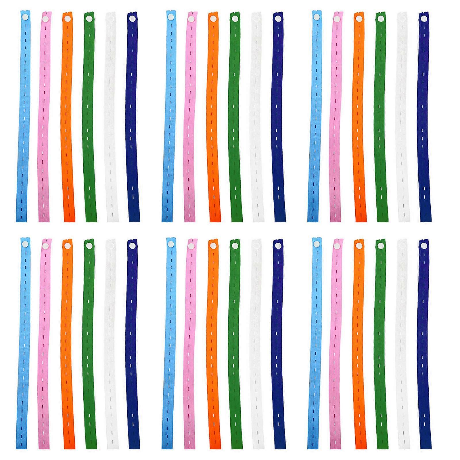 30pcs Bedding Organizers Bands Color Coded Elastic Webbing For Linens Towels Blankets Space Management Tool Multicolor