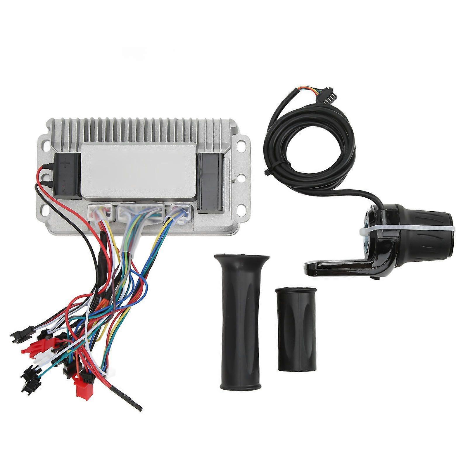 48V 60V 1000W Sine Wave Brushless Motor Controller 3 Mode with LCD Panel Twist Throttle Grip YMQX)
