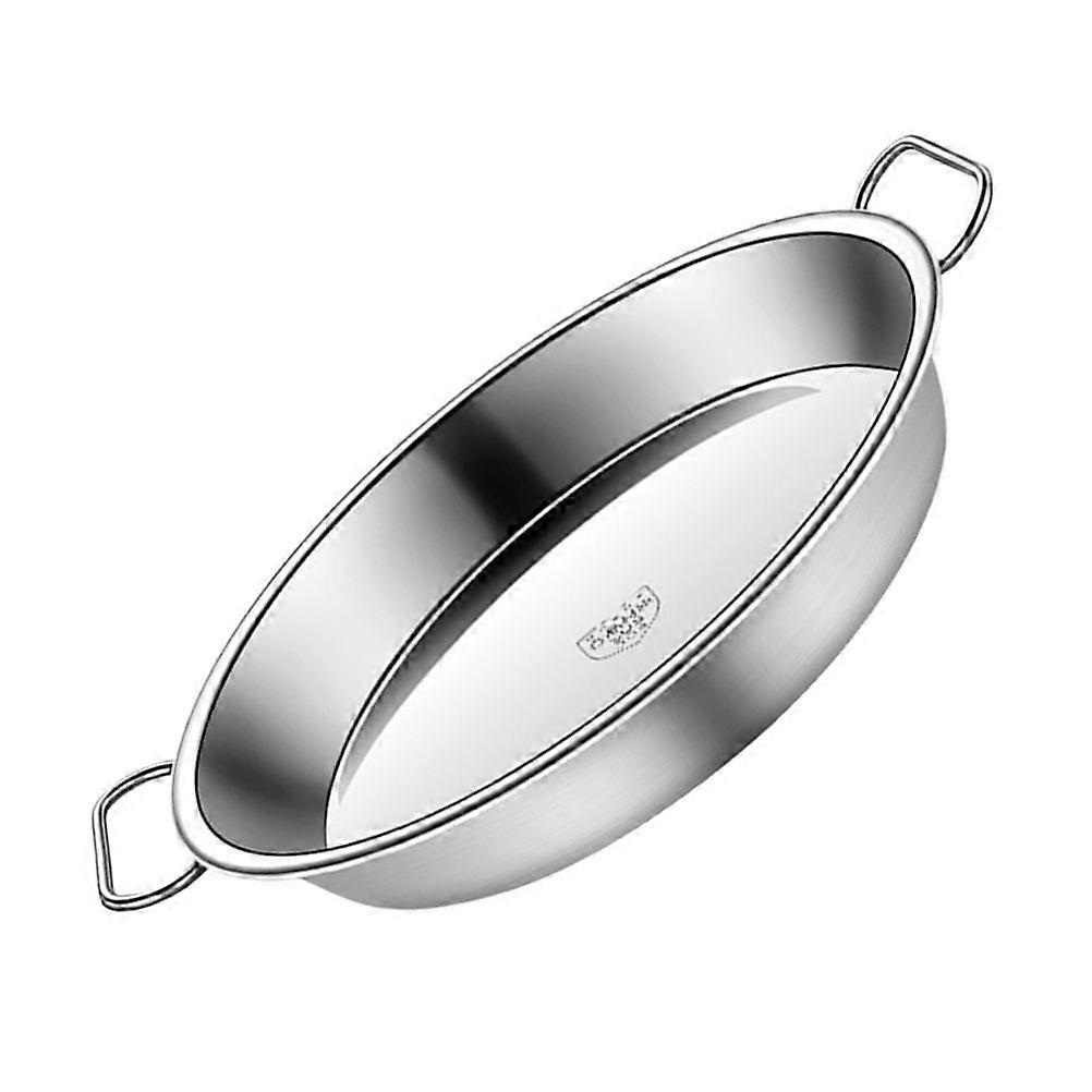 Stainless Steel Steaming Tray Sturdy Chinese Liangpi Steamer Pan with Handle for 1Set