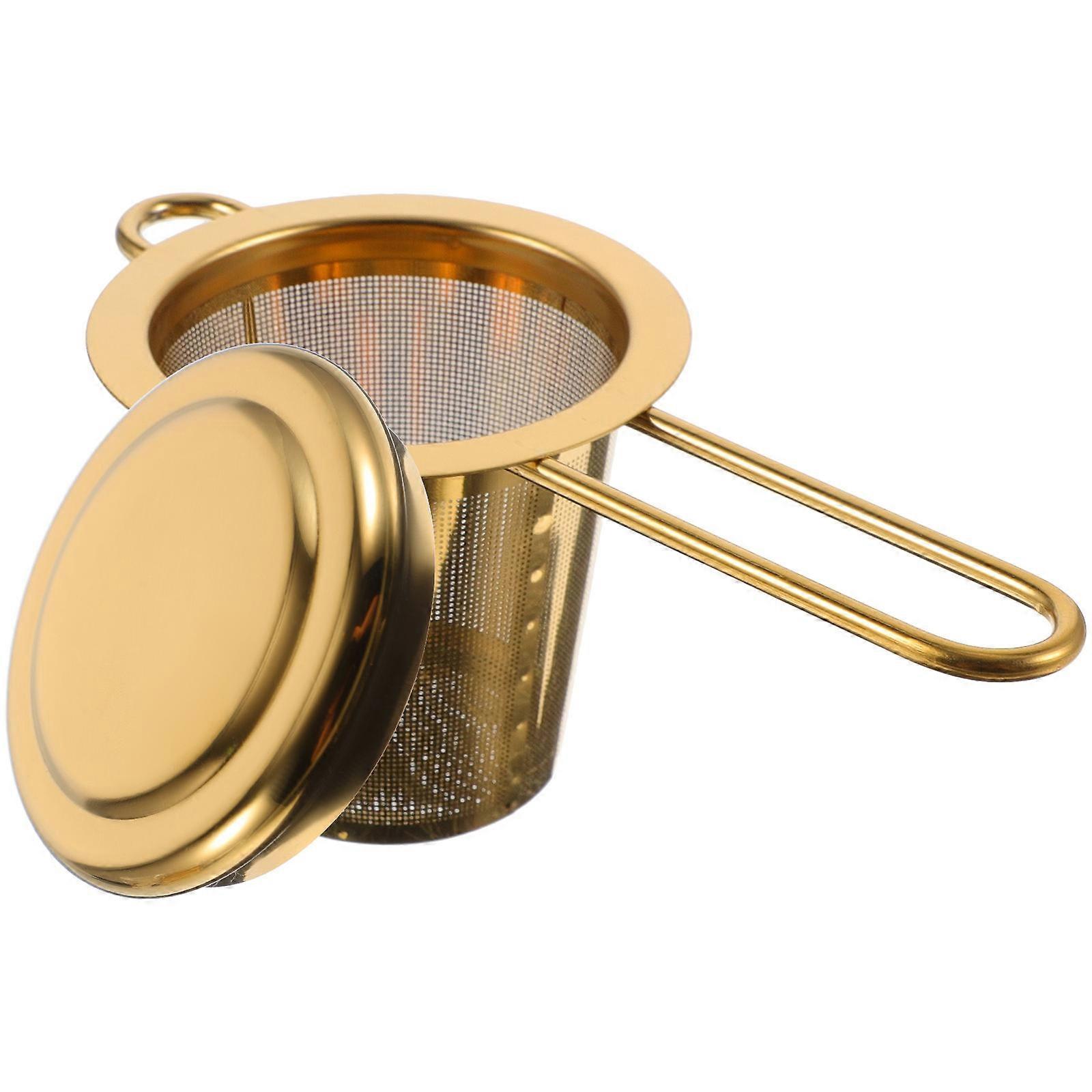 Rustproof Tea Infuser Metal Tea Filter With Lid Included For Tea Brewing 1Pack