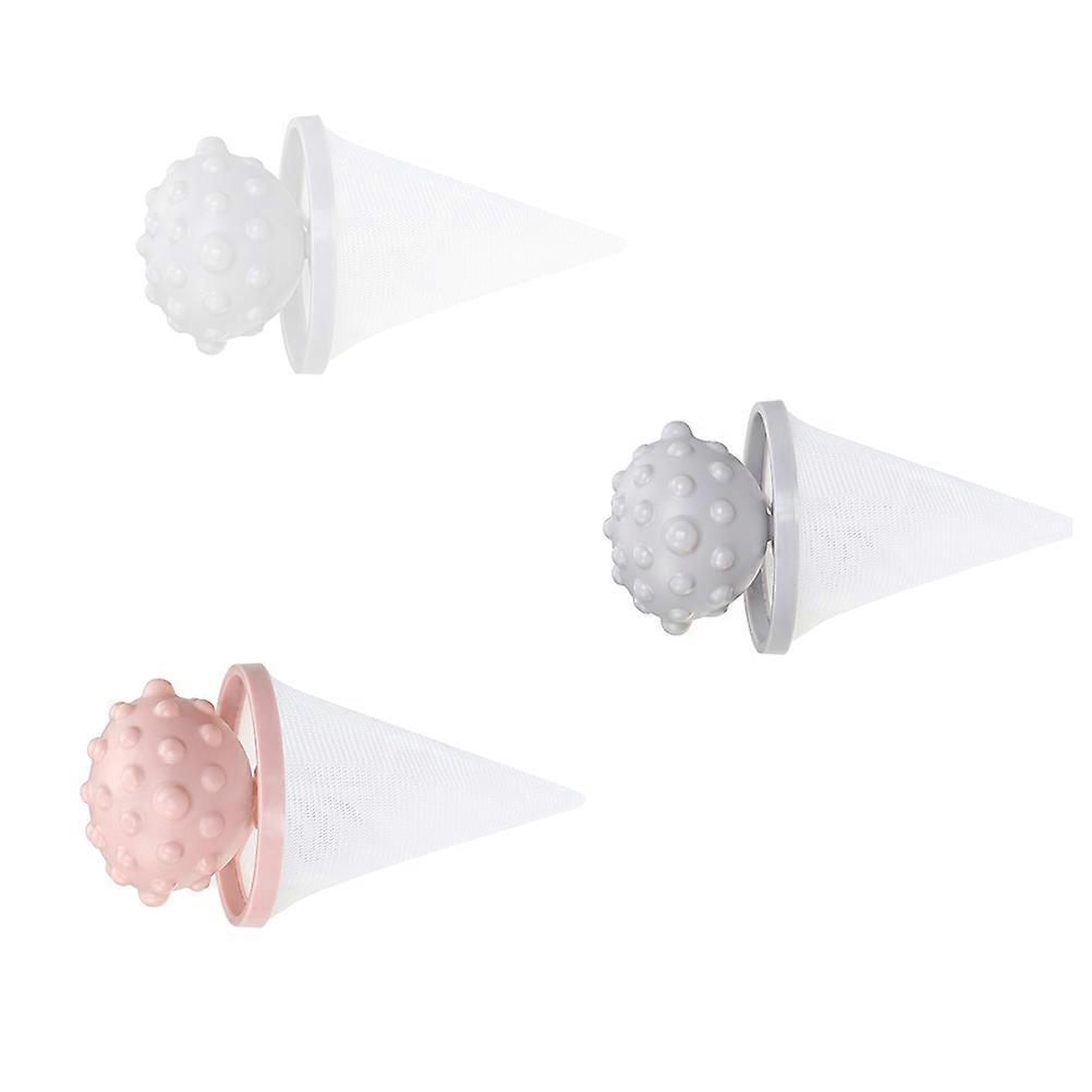 Hair Catcher for Washing Machine Cone Shaped Floating Style Mesh Filter 9.5x9.5x18cm Homeowners 3Pack