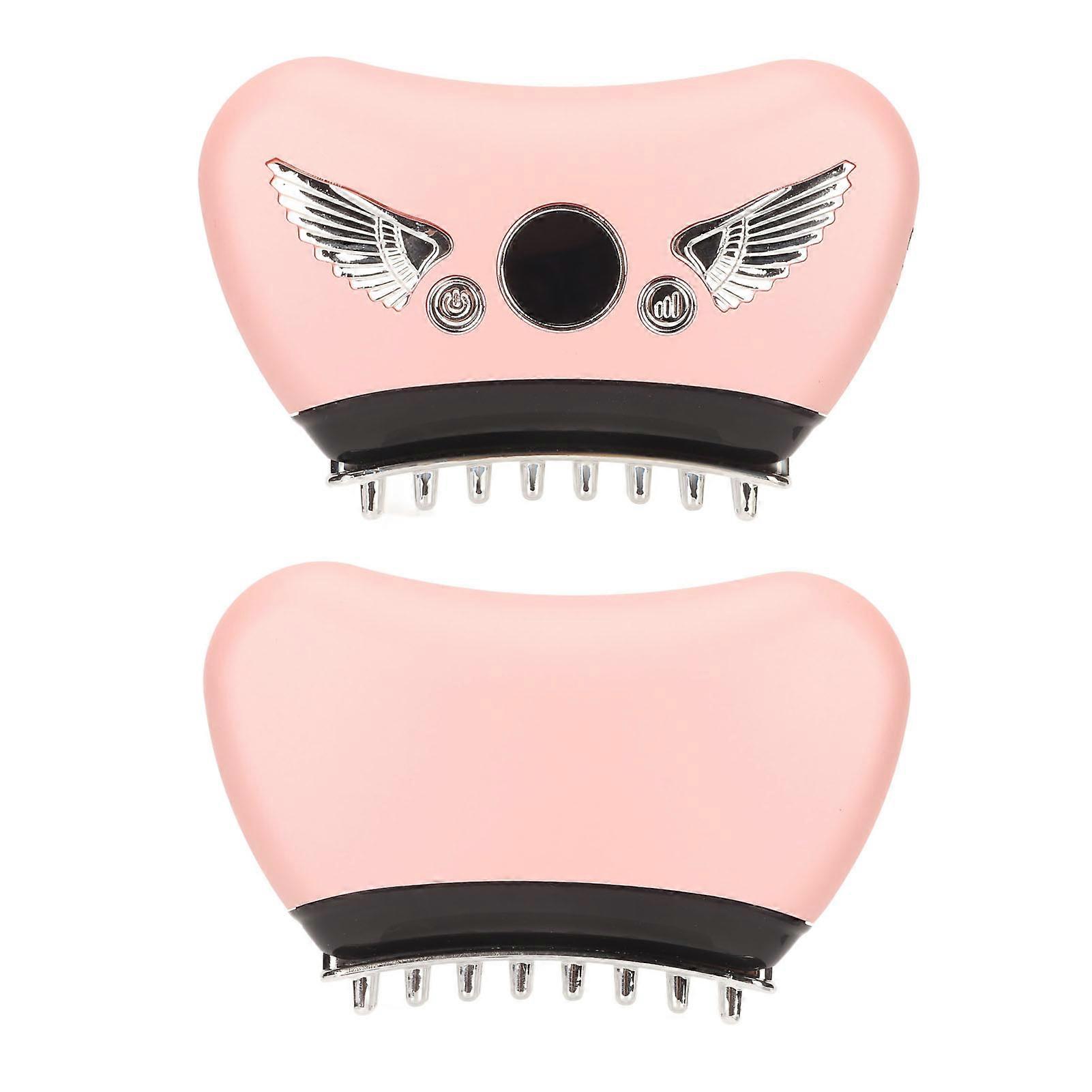 Electric Gua Sha Massager 16 Vibration Gears Hot Compress Skin Scraping Massaging Brush Pink