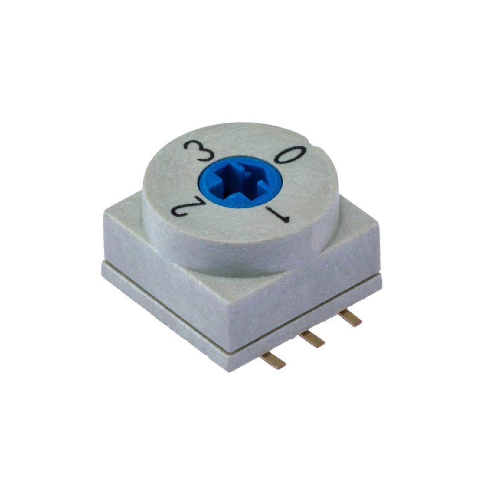 1 rotary switch with encoding, rotary switch with four positions, for industrial control panels