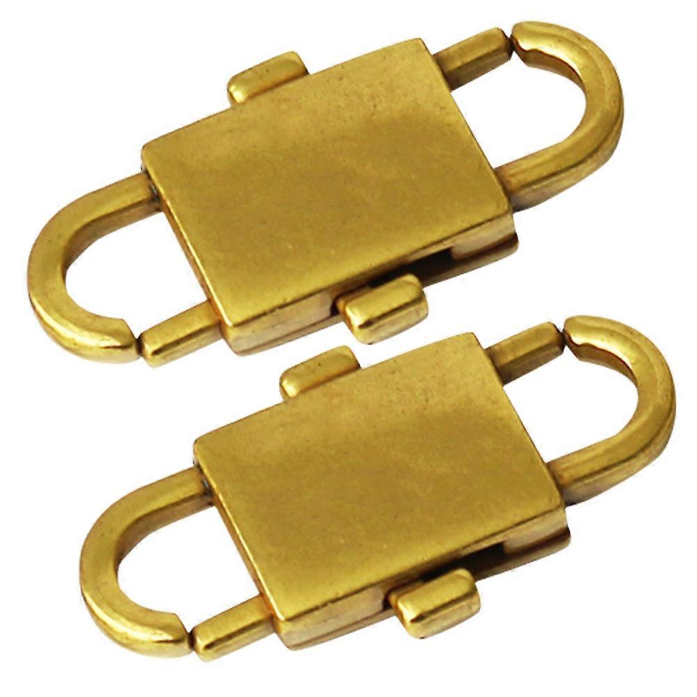 Adjustment Chain Buckle Rectangular Simple Design Luggage Handbags 2Pcs