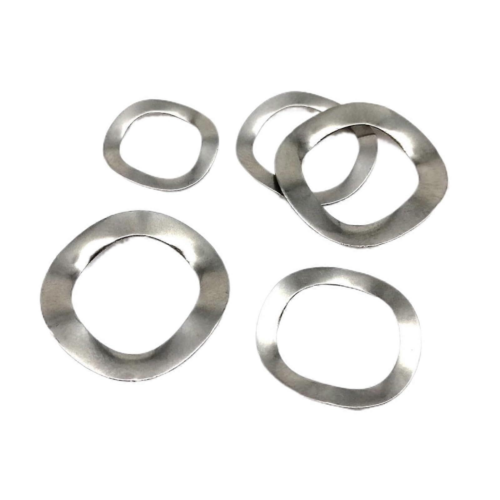 M3 M4 M5 M6 M8 M10 M12 M14 M16 M25 304 Stainless Steel Shaft Bearings with Three-Wavy Washer (100pcs M6x12x0.3mm)