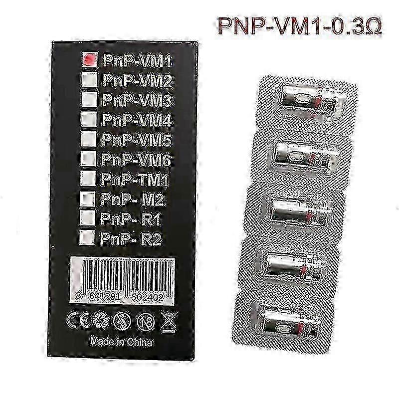 Coil replacements for Voopoo Pnp - VM1/VM3/VM5/R1/M2 5pcs