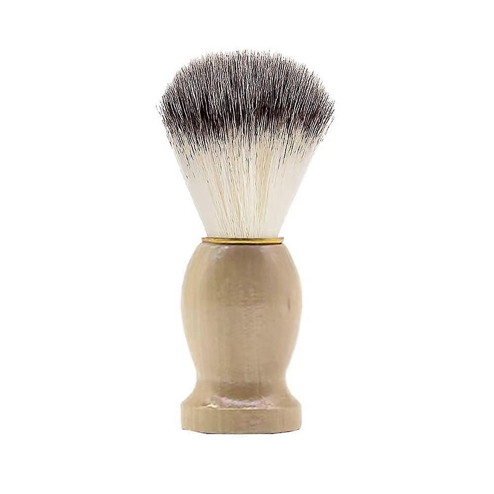 Men's Shaving Brush with Wooden Handle, Premium Shaving Cream Brush for Salons, Soft Bristles, Classic Design