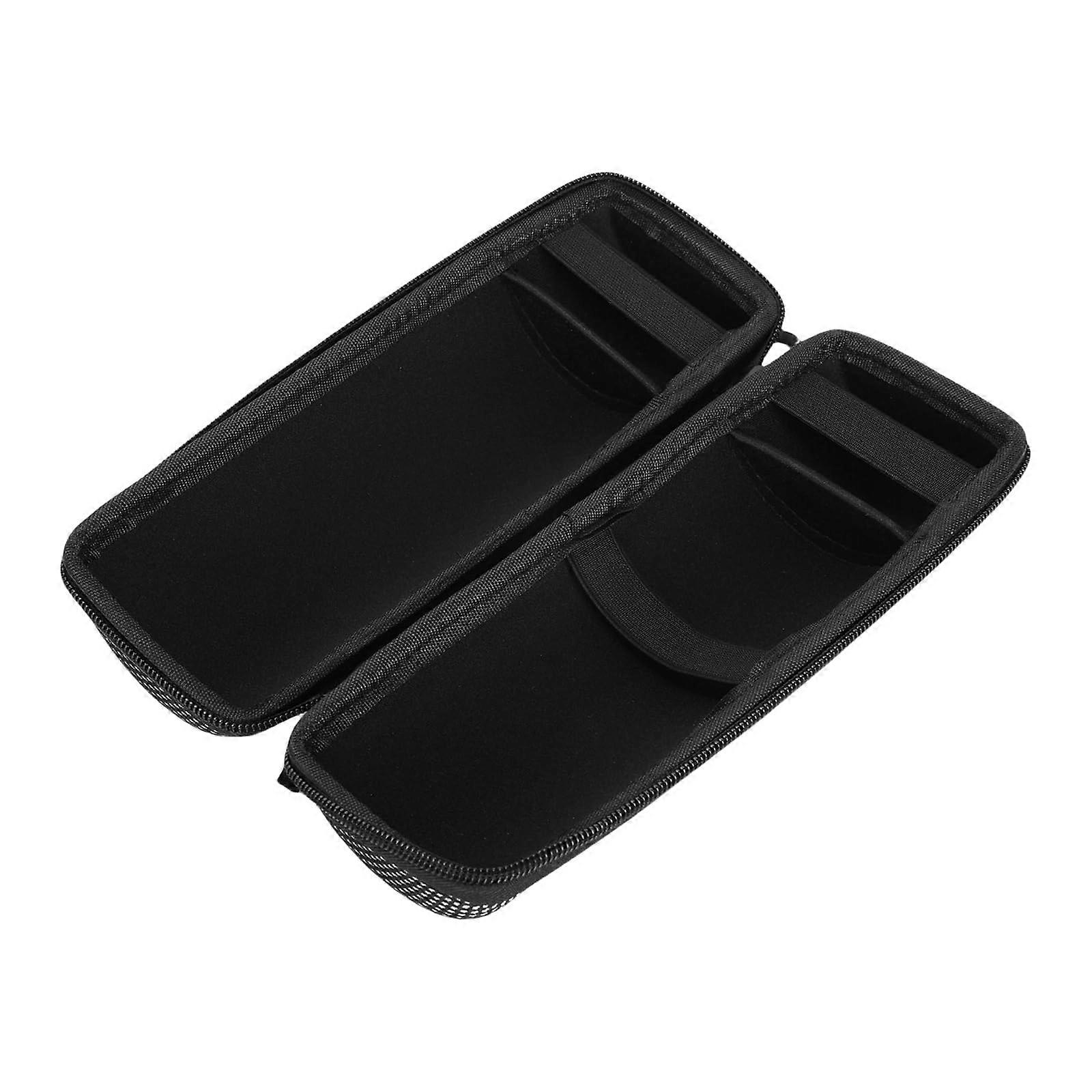 Light storage box for speakers, storage box with elastic band and dustproof mesh pockets