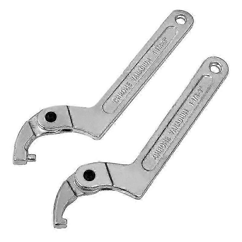 Adjustable Chrome Vanadium C-Shaped Spanner with 19-51mm Range