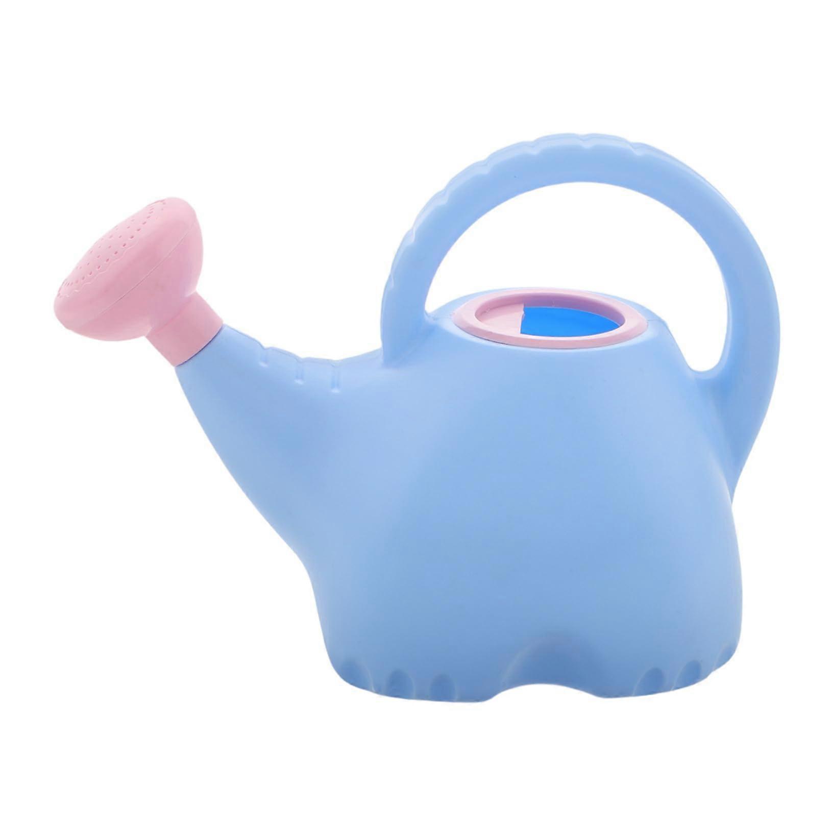 Elephant Shaped Watering Can Garden Tool Plastic Sky Blue